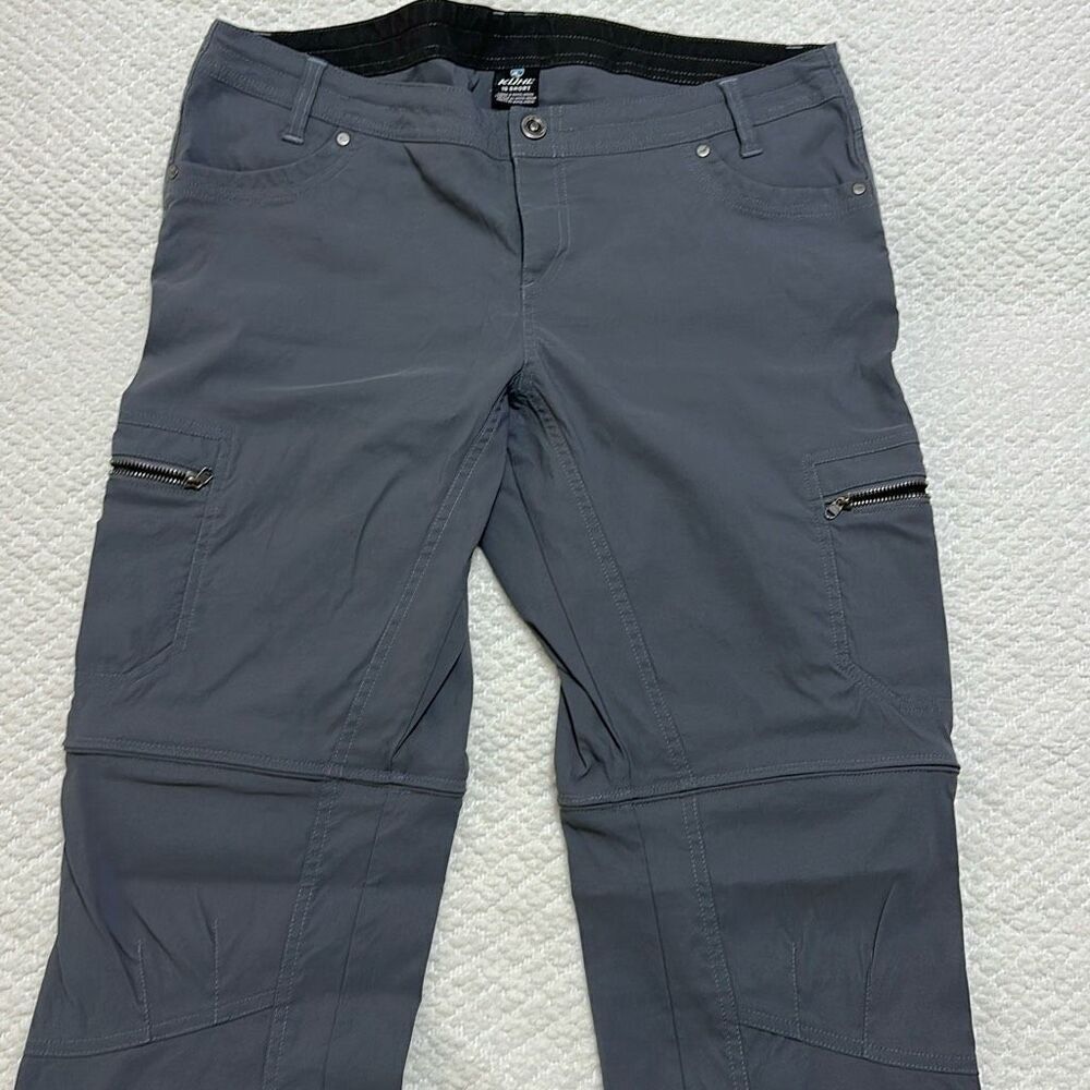 KUHL Pants Cargo Hiking Trekking Zip Off Kliffside Convertible Pants Women’s 16
